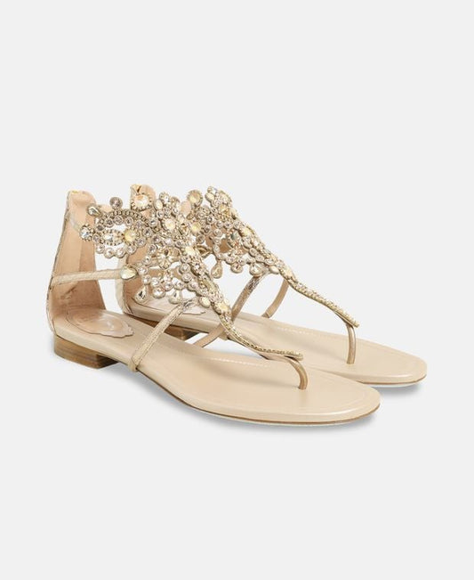 Rene Caovilla Veneziana Sandals Gold
