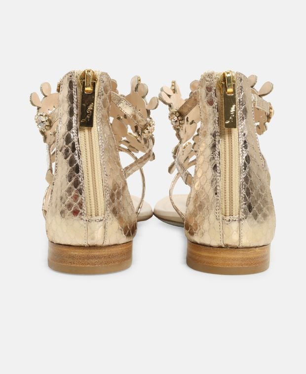 Rene Caovilla Veneziana Sandals Gold