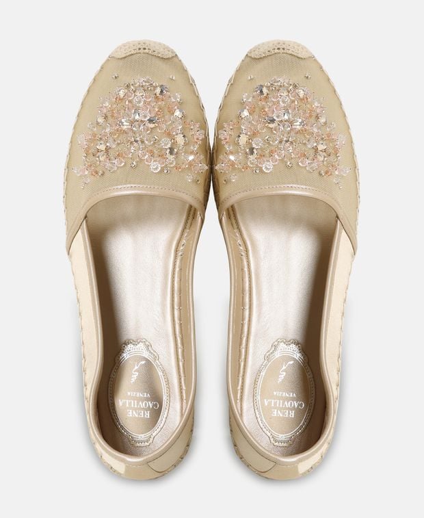 Rene Caovilla Eden Espadrilles Beige