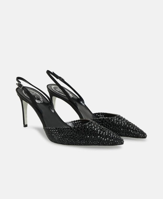 Rene Caovilla Jackie Slingback pumps Black