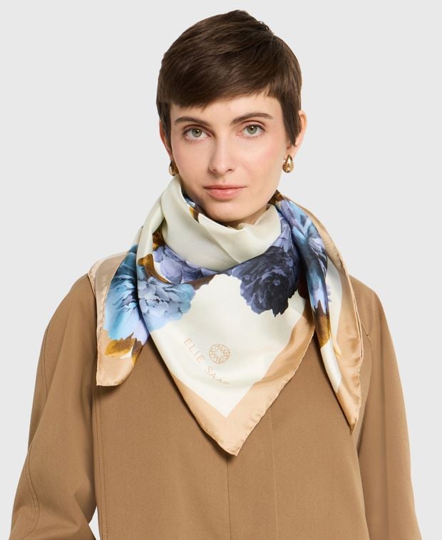 Elie Saab Silk square scarf