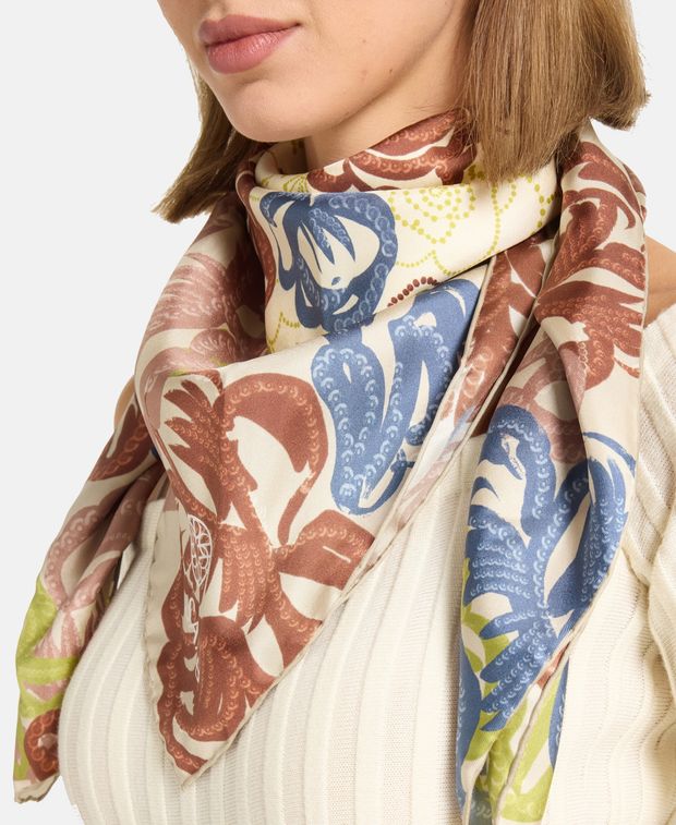 Elie Saab Silk square scarf
