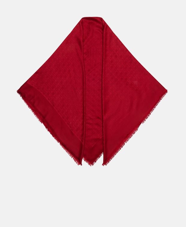 Elie Saab Silk-blend square scarf Tinta Unita