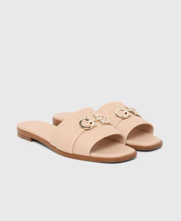 Salvatore Ferragamo Oria 10 Mules Pink