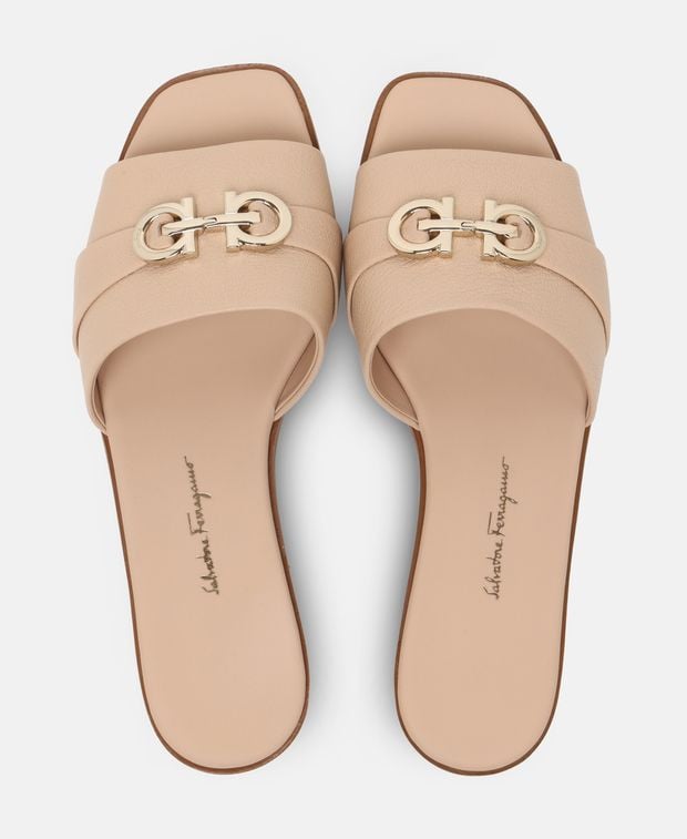 Salvatore Ferragamo Oria 10 Mules Pink