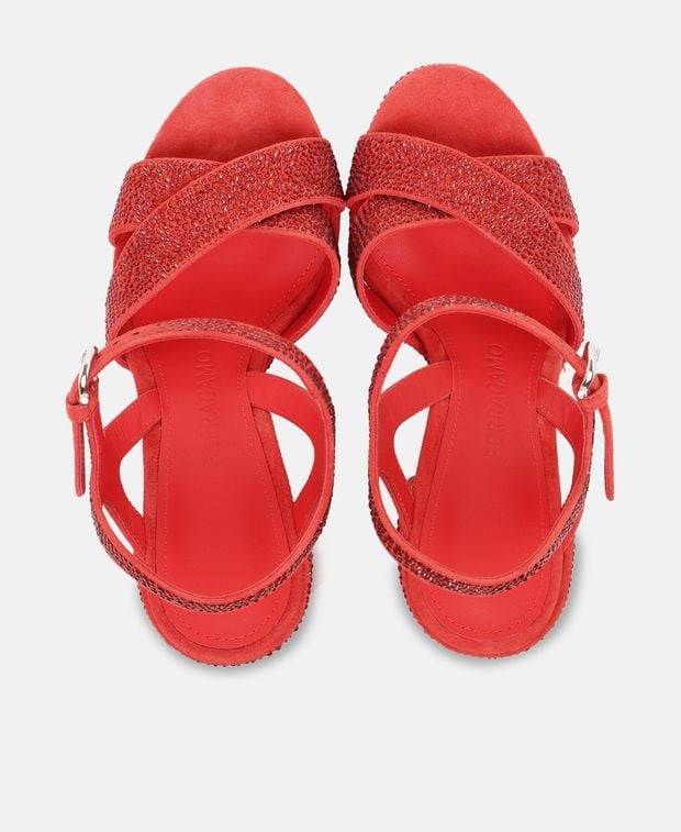 Salvatore Ferragamo Sonya Ankle strap sandals Red