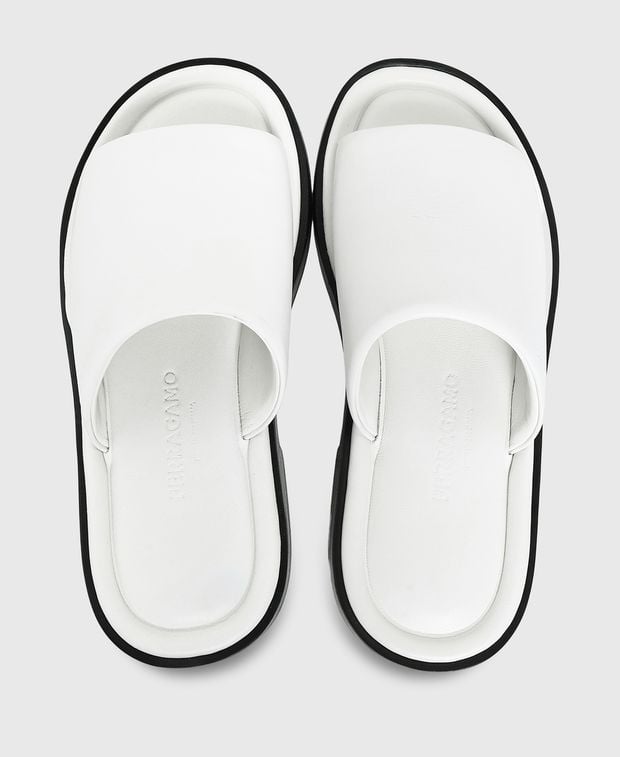 Salvatore Ferragamo Giunone Mules White