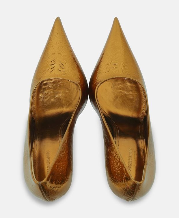 Salvatore Ferragamo Eva X5 Pumps Gold