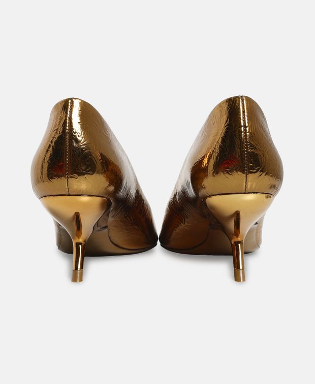Salvatore Ferragamo EVA Pumps Gold