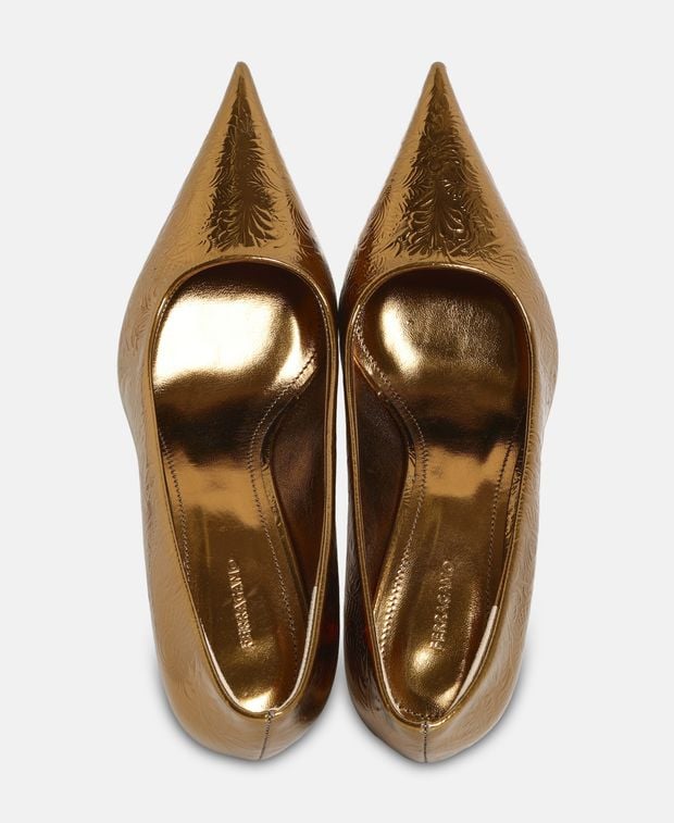 Salvatore Ferragamo EVA Pumps Gold