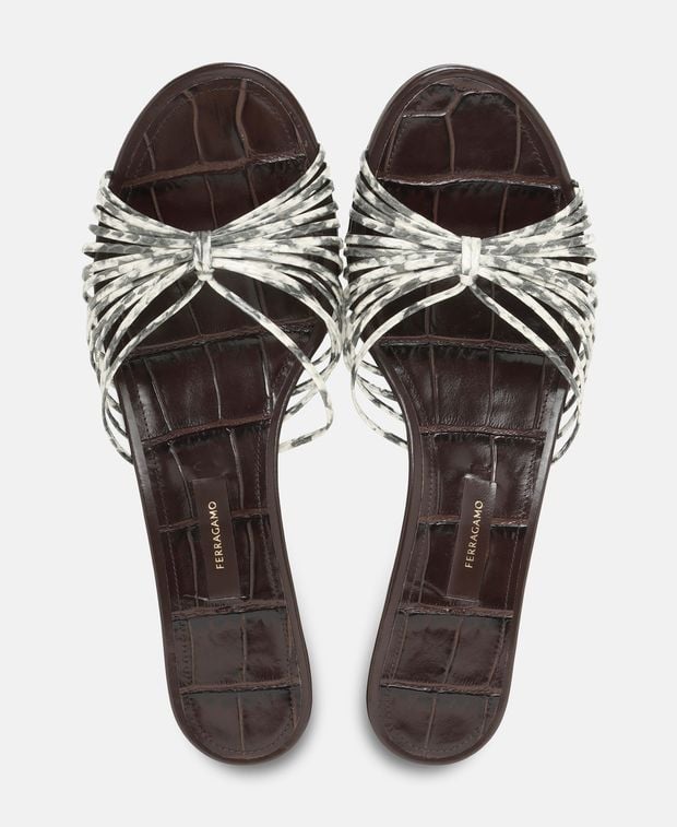 Salvatore Ferragamo Aryana 40 Mules Dark Grey