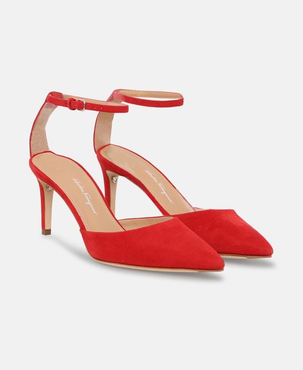 Salvatore Ferragamo Iman 70 Pumps Red