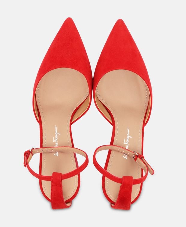 Salvatore Ferragamo Iman 70 Pumps Red