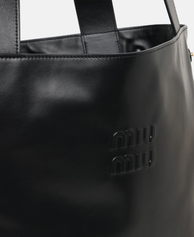 Miu Miu Leather shopper Sacca