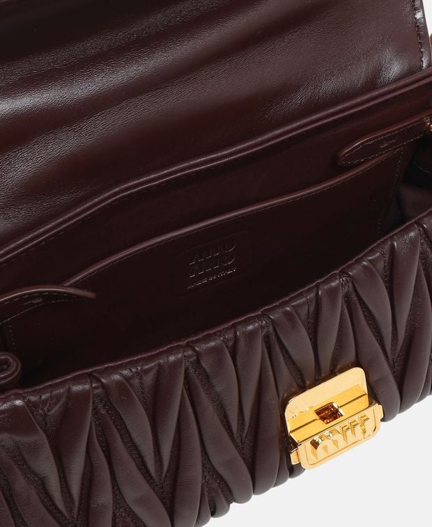 Miu Miu Leather cross body bag Matelassé