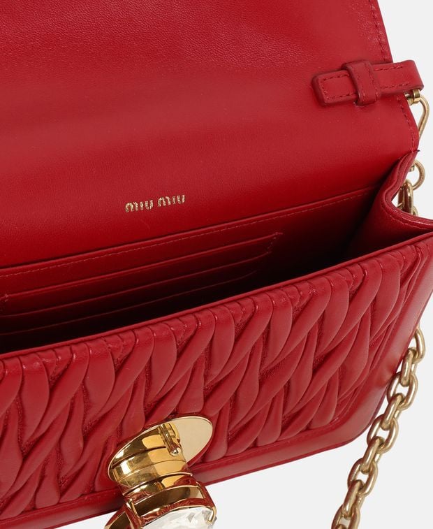 Miu Miu Leather shoulder bag Matelassé