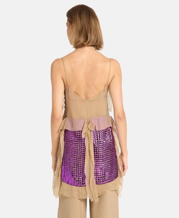 Lanvin Sleeveless Silk Shirt Blouse