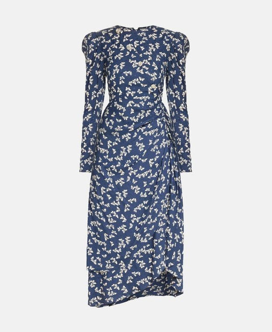 Alessandra Rich Silk dress Butterfly