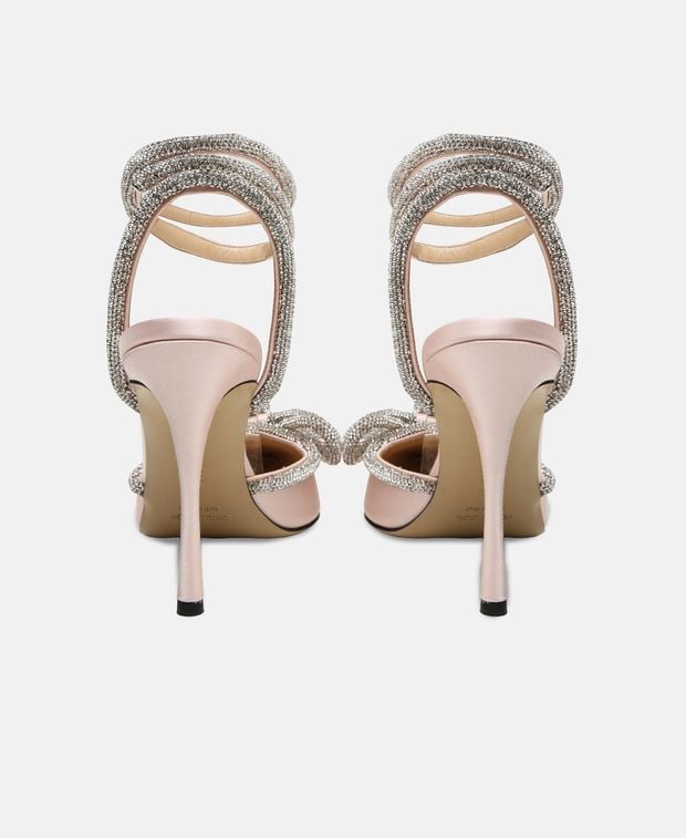 Mach & Mach Ankle strap pump Double Bow