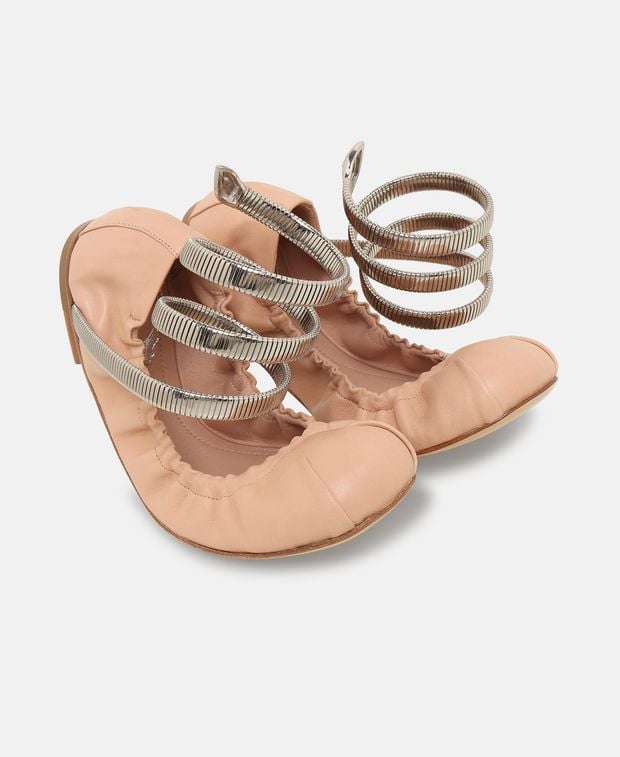 Rene Caovilla Ballerina flat with straps René Caovilla