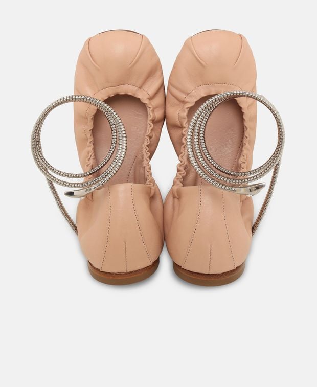 Rene Caovilla Ballerina flat with straps René Caovilla