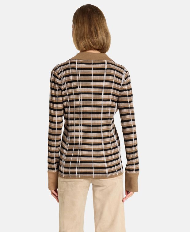 Joseph Wool-blend knitted polo shirt