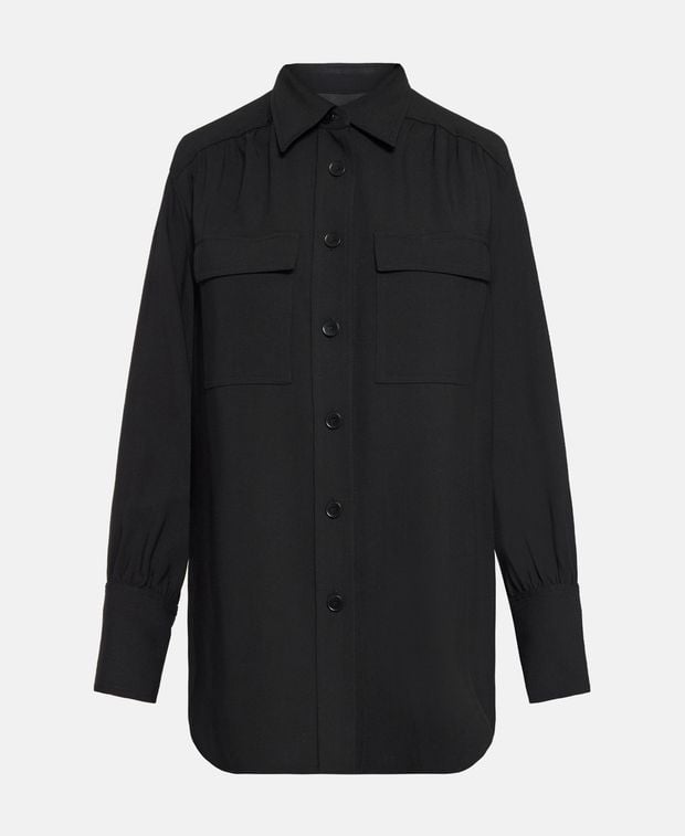 Joseph Wool-blend blouse Perle