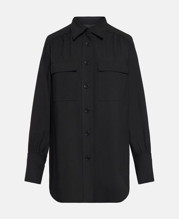 Joseph Wool-blend blouse Perle