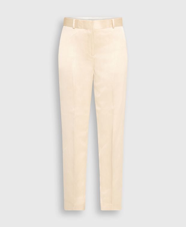 Toteme Satin trousers Ecru