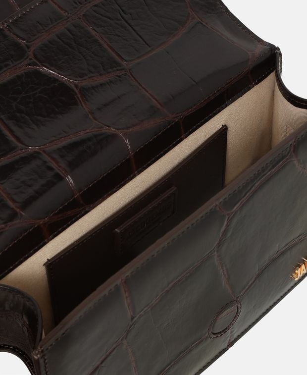 Jacquemus Leather shoulder bag Le Grand Bambino