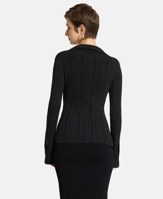 Galvan Knitted jumper Plisse Dawn