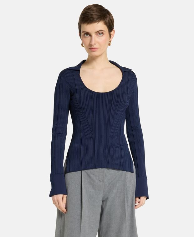 Galvan Knitted jumper Plisse Dawn