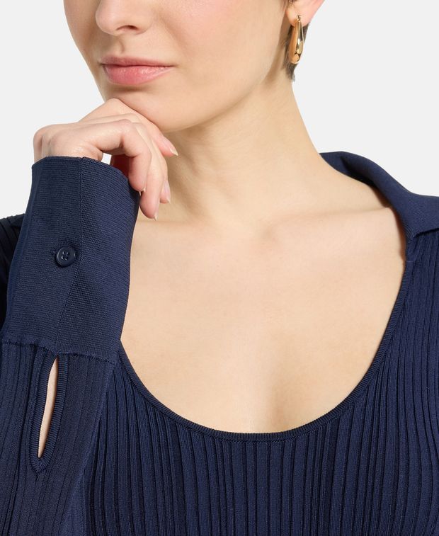Galvan Knitted jumper Plisse Dawn