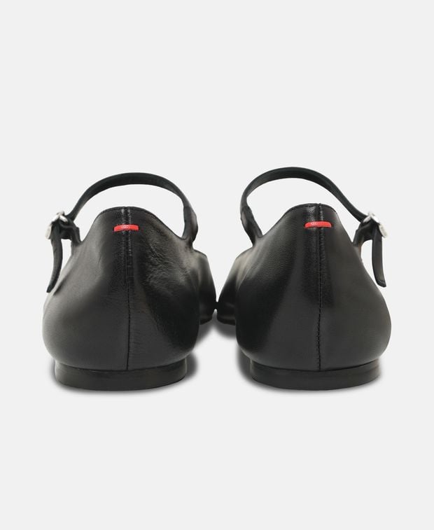 Aeyde Ballerina flat with straps Cleo