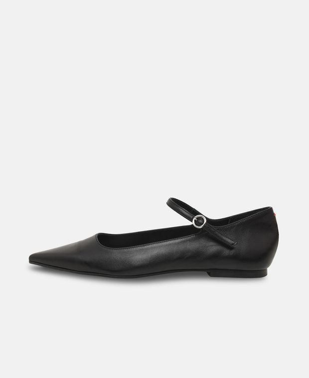 Aeyde Ballerina flat with straps Cleo