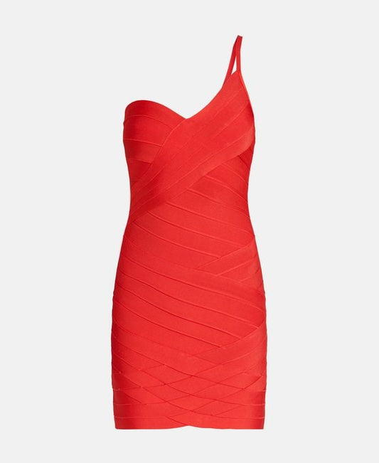 Hervé Léger Paris One-shoulder dress Ally