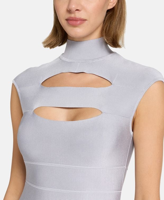 Hervé Léger Paris Ribbed dress
