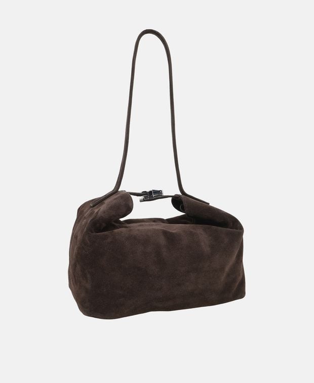By Far Leather shoulder bag Bea Ristretto