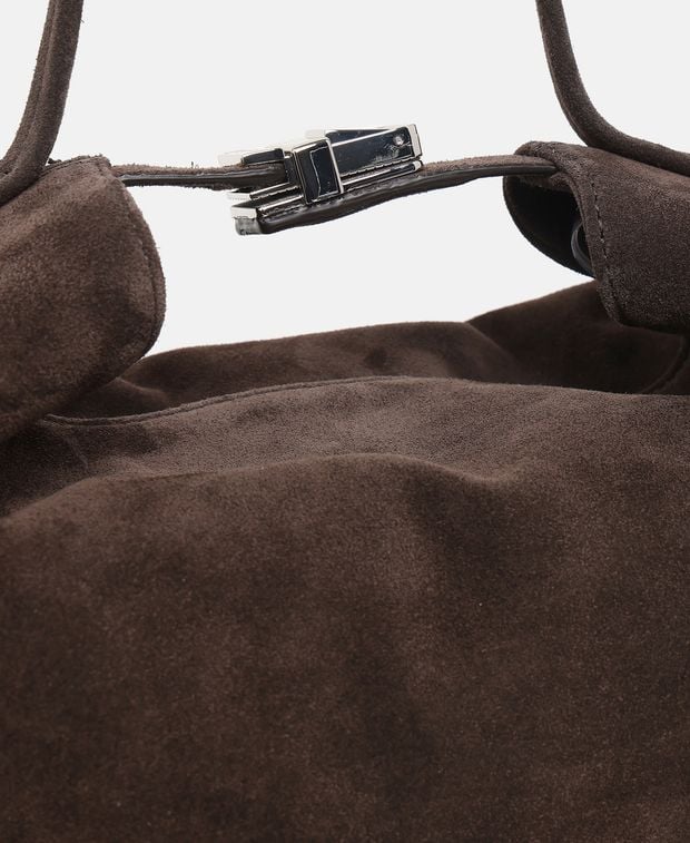 By Far Leather shoulder bag Bea Ristretto