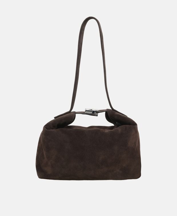 By Far Leather shoulder bag Bea Ristretto