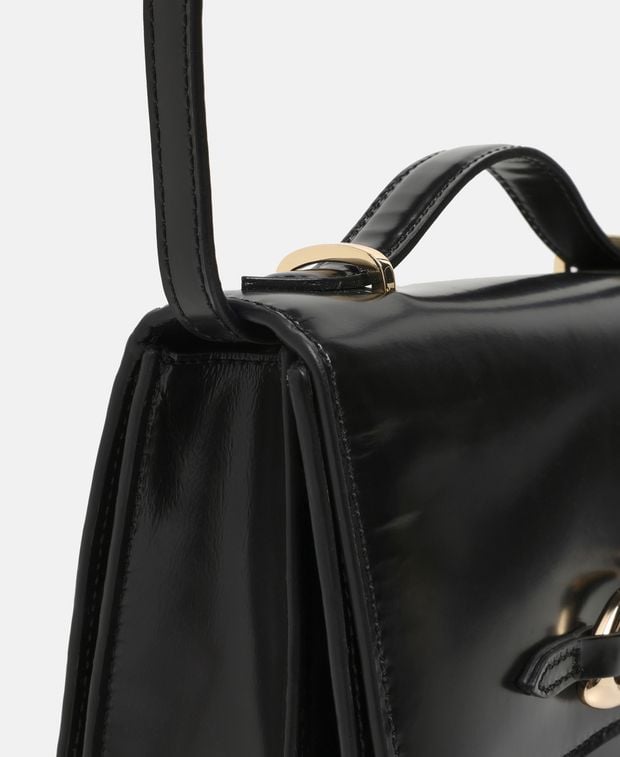By Far Leather cross body bag Nara Mangrove
