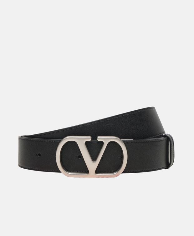 Valentino Garavani Reversible leather belt Vlogo Signature