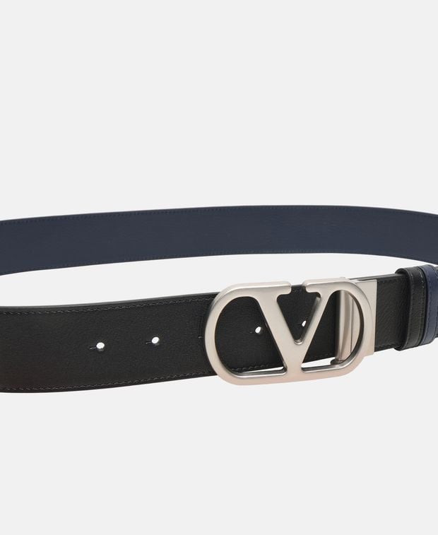 Valentino Garavani Reversible leather belt Vlogo Signature