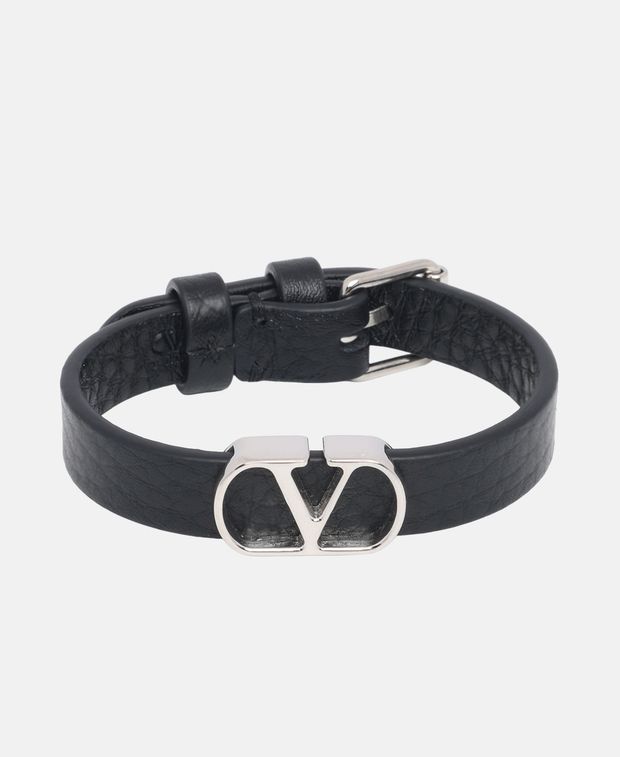 Valentino Garavani Leather bracelet Vlogo Signature