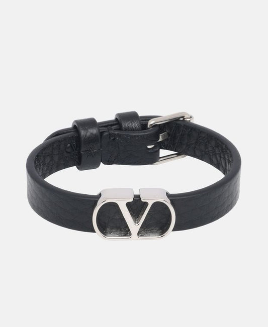 Valentino Garavani Leather bracelet Vlogo Signature