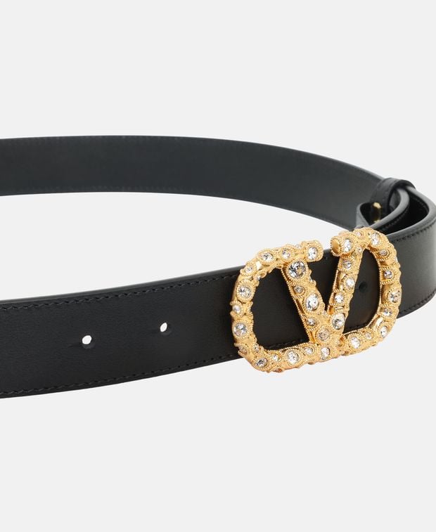 Valentino Garavani Leather belt Vlogo Signature