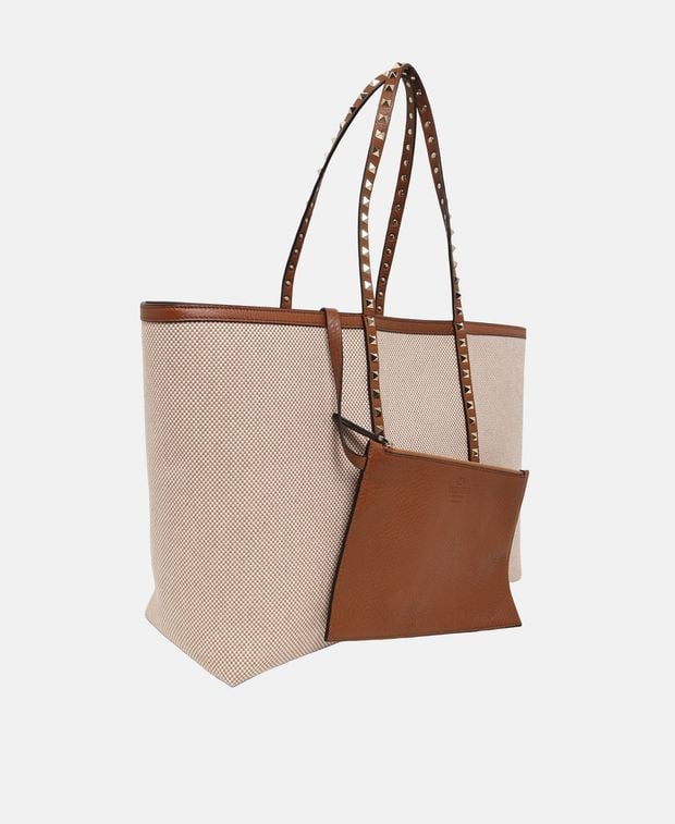 Valentino Garavani Leather shopper Rockstud