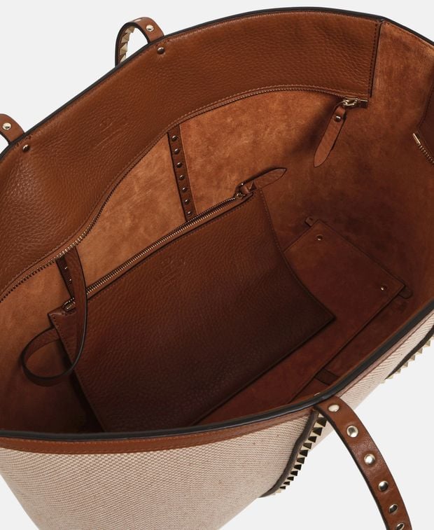 Valentino Garavani Leather shopper Rockstud