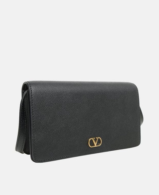 Valentino Garavani Leather shoulder bag Vlogo signature