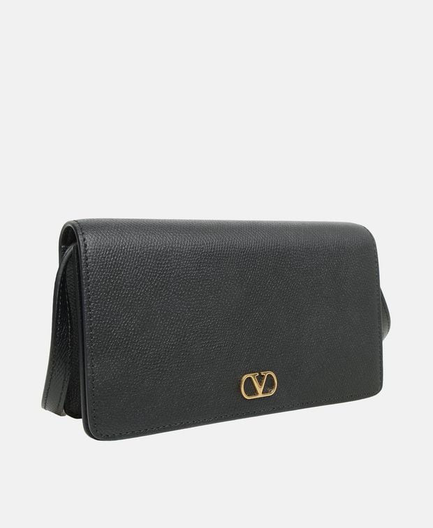 Valentino Garavani Leather shoulder bag Vlogo signature